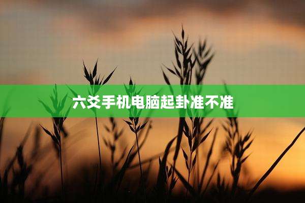 六爻手机电脑起卦准不准