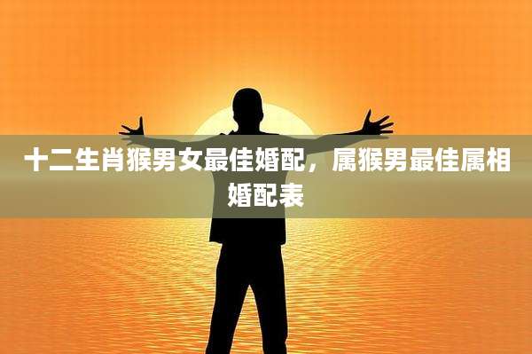 十二生肖猴男女最佳婚配，属猴男最佳属相婚配表