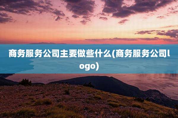 商务服务公司主要做些什么(商务服务公司logo)