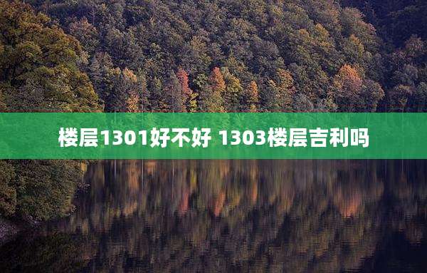 楼层1301好不好 1303楼层吉利吗