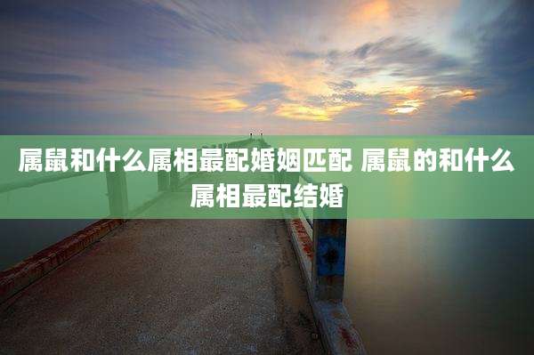 属鼠和什么属相最配婚姻匹配 属鼠的和什么属相最配结婚