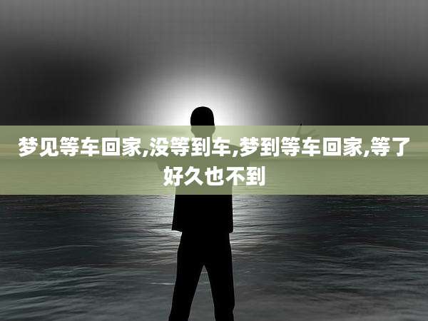 梦见等车回家,没等到车,梦到等车回家,等了好久也不到