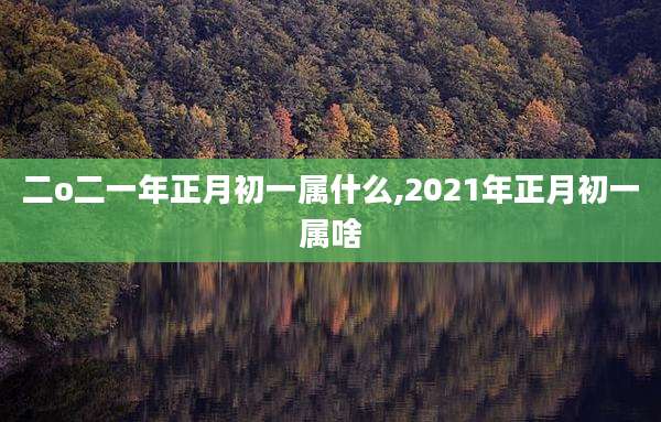 二o二一年正月初一属什么,2021年正月初一属啥