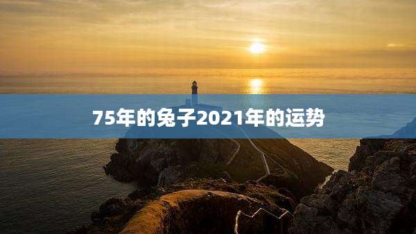 75年的兔子2021年的运势