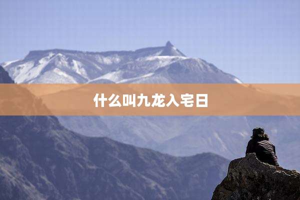 什么叫九龙入宅日