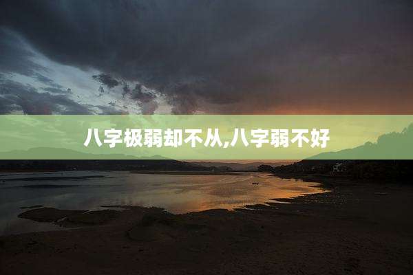 八字极弱却不从,八字弱不好