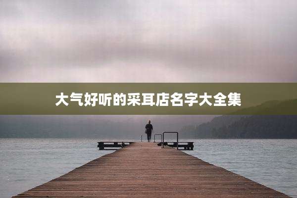 大气好听的采耳店名字大全集