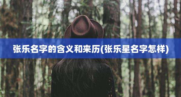 张乐名字的含义和来历(张乐星名字怎样)