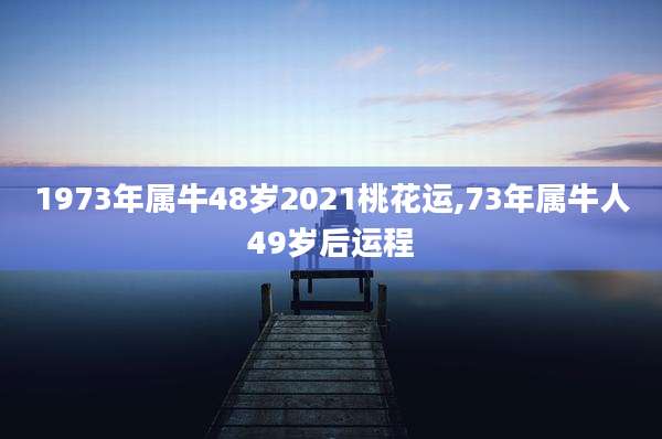 1973年属牛48岁2021桃花运,73年属牛人49岁后运程