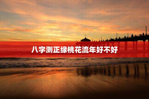 八字测正缘桃花流年好不好