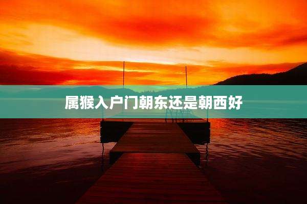 属猴入户门朝东还是朝西好