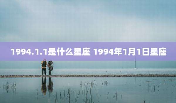 1994.1.1是什么星座 1994年1月1日星座