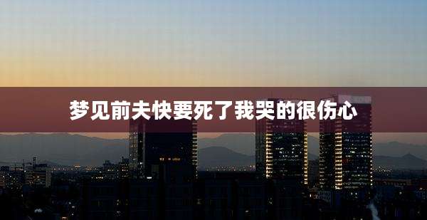 梦见前夫快要死了我哭的很伤心