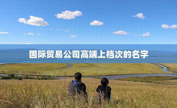 国际贸易公司高端上档次的名字