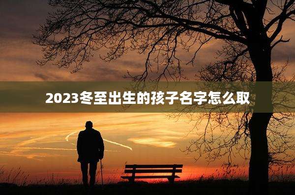 2023冬至出生的孩子名字怎么取