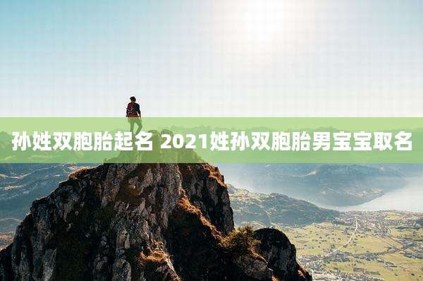 孙姓双胞胎起名 2021姓孙双胞胎男宝宝取名