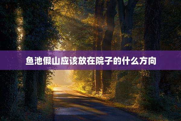 鱼池假山应该放在院子的什么方向