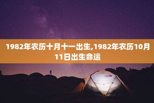 1982年农历十月十一出生,1982年农历10月11日出生命运
