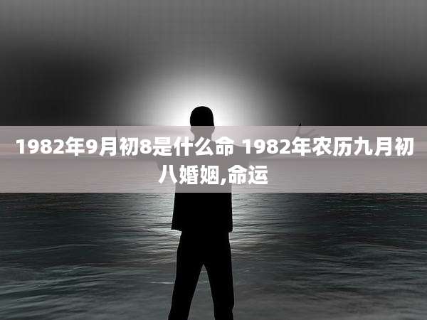 1982年9月初8是什么命 1982年农历九月初八婚姻,命运