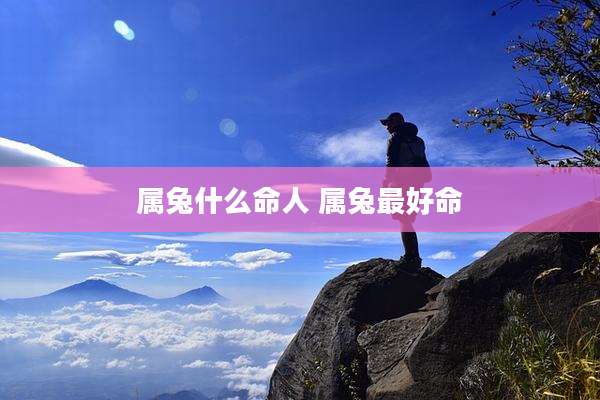 属兔什么命人 属兔最好命