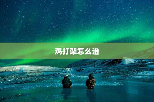 鸡打架怎么治