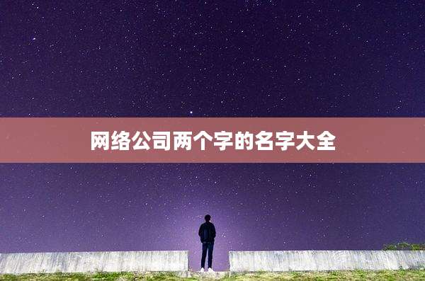 网络公司两个字的名字大全