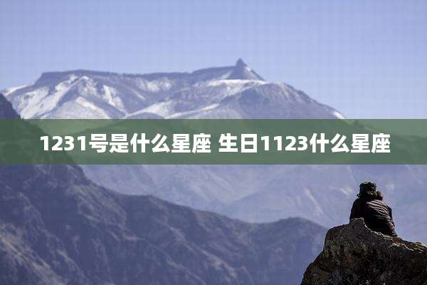 1231号是什么星座 生日1123什么星座