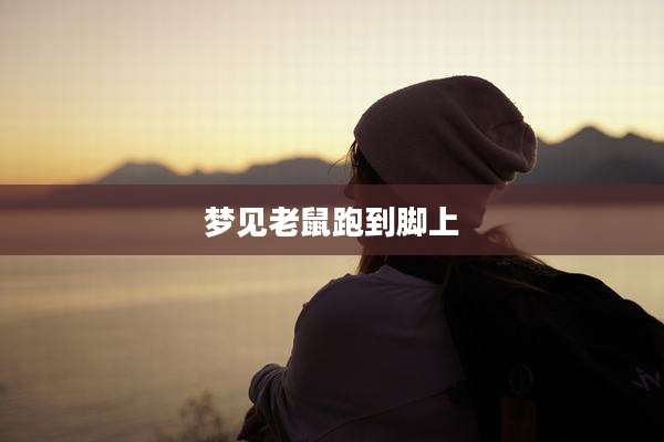 梦见老鼠跑到脚上