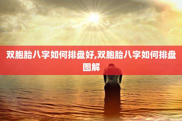 双胞胎八字如何排盘好,双胞胎八字如何排盘图解