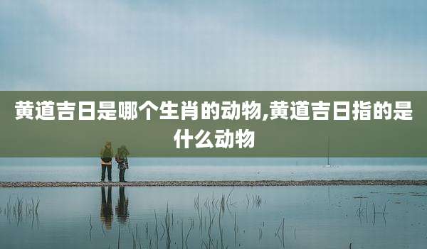 黄道吉日是哪个生肖的动物,黄道吉日指的是什么动物
