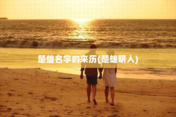 楚雄名字的来历(楚雄明人)
