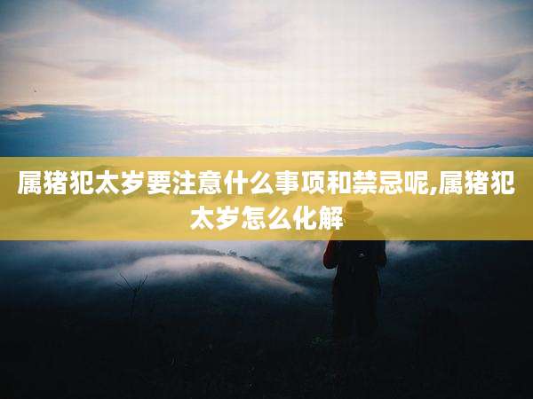 属猪犯太岁要注意什么事项和禁忌呢,属猪犯太岁怎么化解