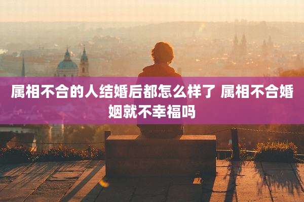 属相不合的人结婚后都怎么样了 属相不合婚姻就不幸福吗