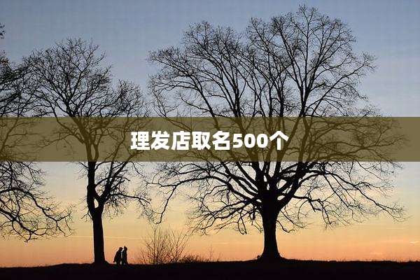 理发店取名500个