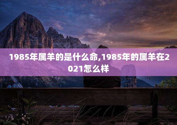 1985年属羊的是什么命,1985年的属羊在2021怎么样