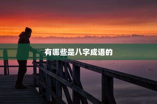 有哪些是八字成语的