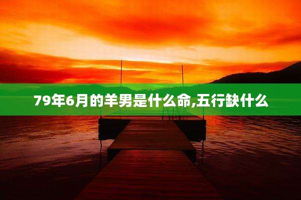 79年6月的羊男是什么命,五行缺什么