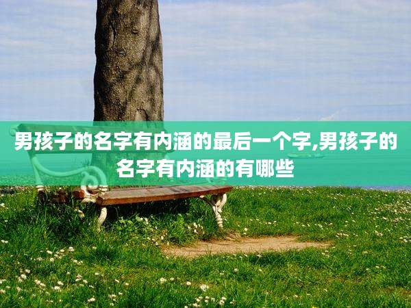 男孩子的名字有内涵的最后一个字,男孩子的名字有内涵的有哪些