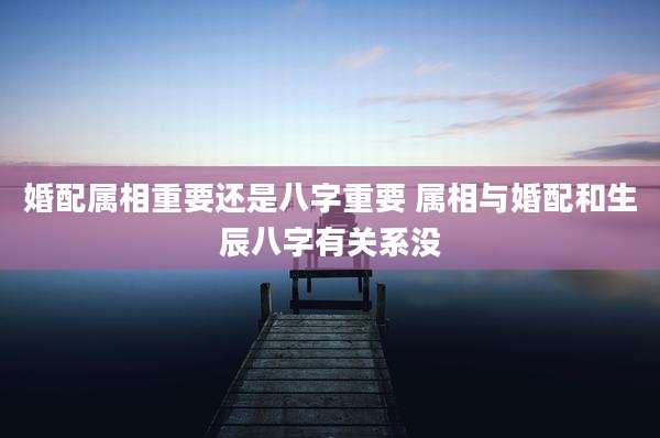 婚配属相重要还是八字重要 属相与婚配和生辰八字有关系没
