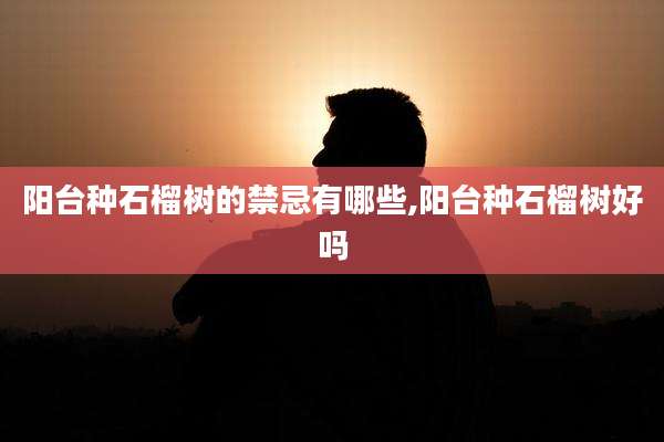 阳台种石榴树的禁忌有哪些,阳台种石榴树好吗