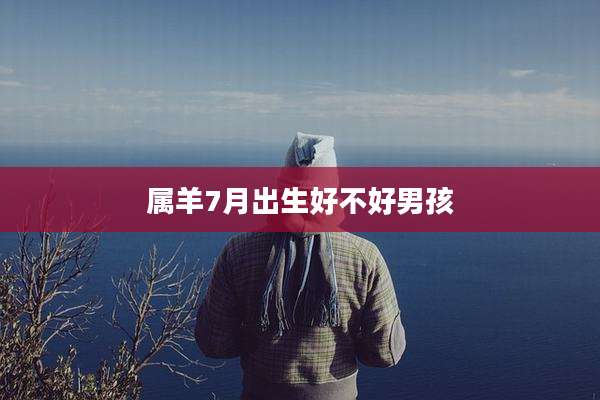 属羊7月出生好不好男孩