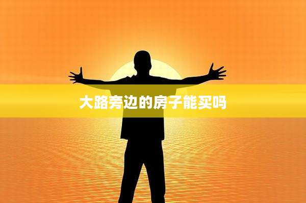 大路旁边的房子能买吗