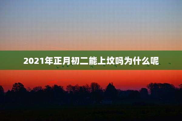 2021年正月初二能上坟吗为什么呢