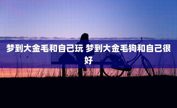 梦到大金毛和自己玩 梦到大金毛狗和自己很好