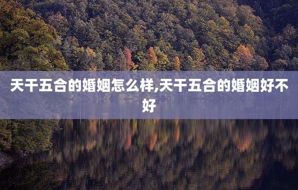 天干五合的婚姻怎么样,天干五合的婚姻好不好