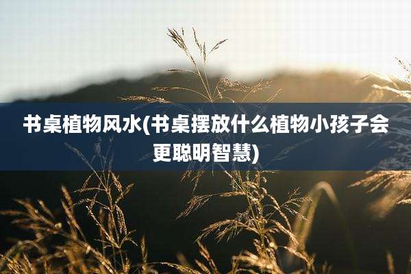 书桌植物风水(书桌摆放什么植物小孩子会更聪明智慧)