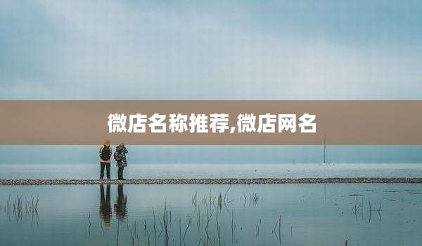 微店名称推荐,微店网名