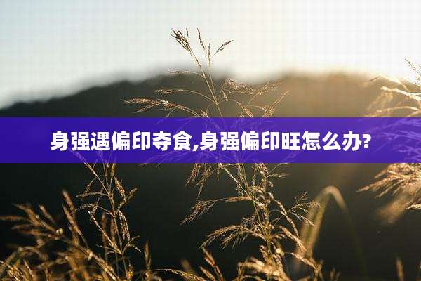 身强遇偏印夺食,身强偏印旺怎么办?