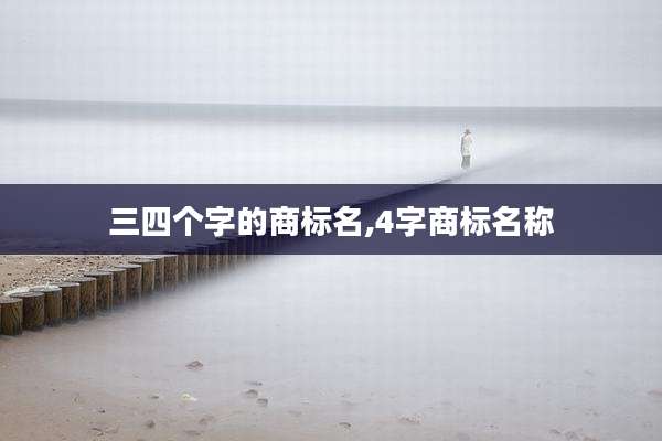 三四个字的商标名,4字商标名称
