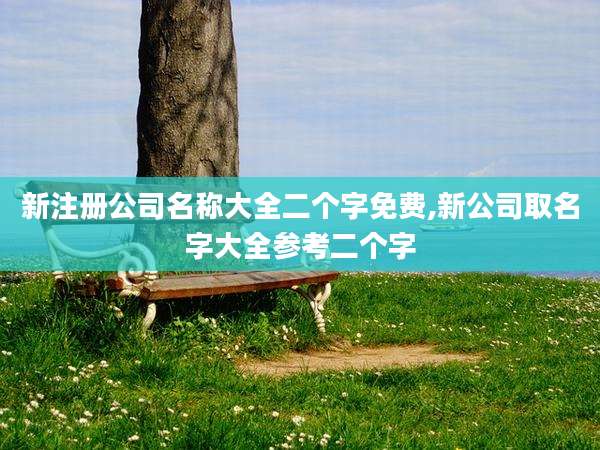 新注册公司名称大全二个字免费,新公司取名字大全参考二个字